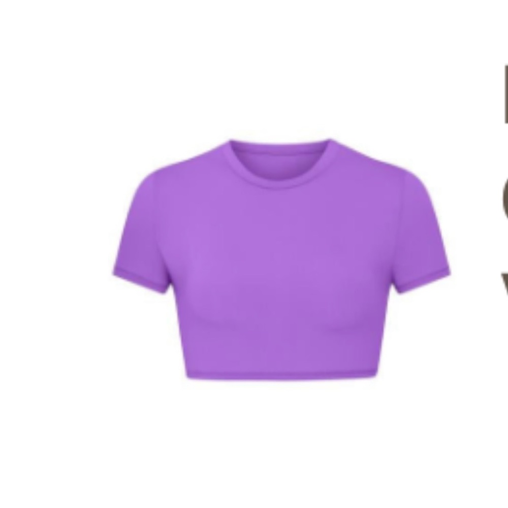 SKIMS Vibrant Purple Crop Top